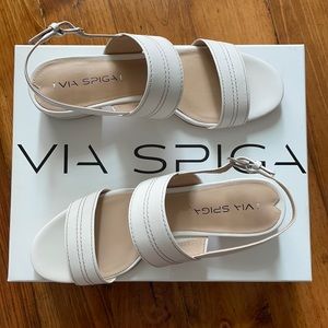 Via Spiga Gem2 Slingback Cream Sz 8 (like new!)
